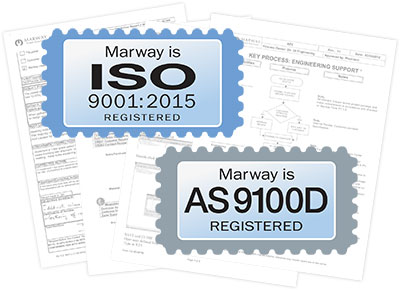 An illustration depicting ISO certifications.