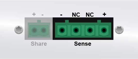 An illustration of the sense bus connector.