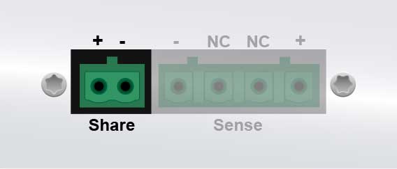 An illustration of the share bus connector.