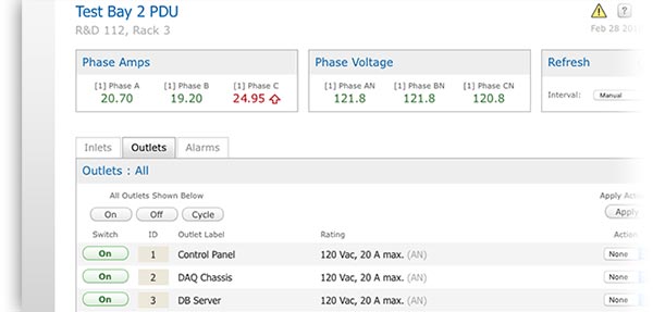 A cropped view of the RCM software dashboard.